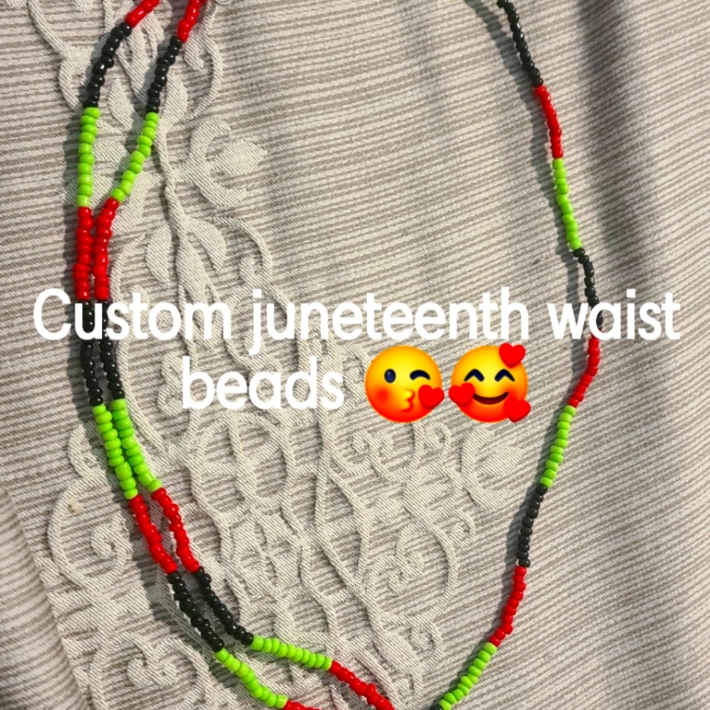 Juneteenth waist beads